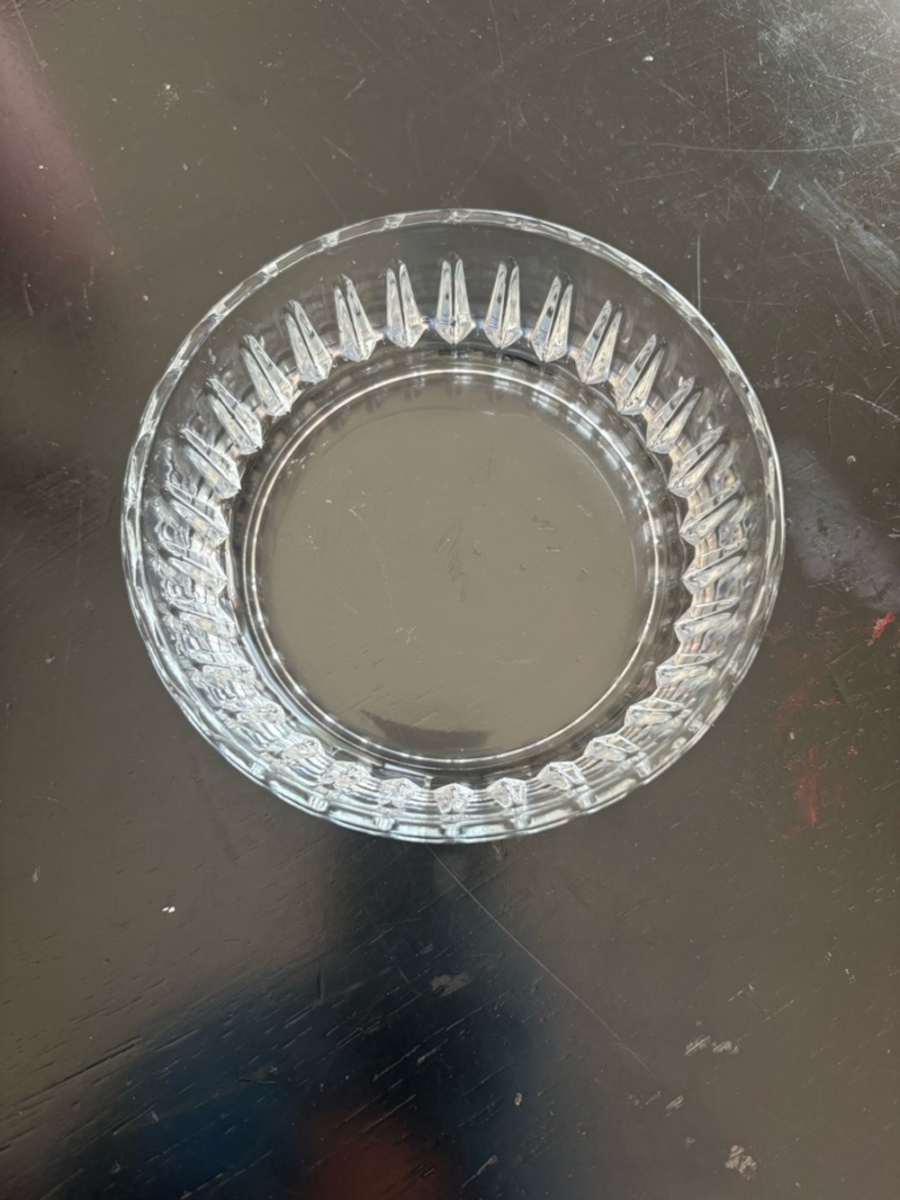 Clear Pressed Glass Bowl - Classic Crystal Look
